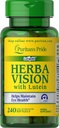 Puritans Pride Herbavision med Lutein, Zeaxanthin, Bilbær Softgels, 240 greve