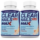 Justifiserte Laboratories (2 Pack) Clear Nails Plus Max piller 40 milliarder CFU Probiotiske 60 kapsler