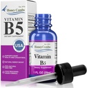 Vitamin B5 Pantothenic Acid flytende dråper - laget i USA - 500% DV per servering - 36 serveringer per container - God for menn, kvinner, barn - Vegan flytende vitaminer - bulk størrelser også tilgjengelig