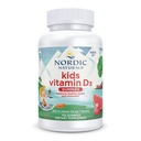 Nordic Naturals Vitamin D3 Gummies Kids, Wild Watermelon Splash - 120 Gummies - 400 IU Vitamin D3 - Bein Helse, Sunn Immunity - Ikke-GMO, Vegetarisk - 120 Serveringer