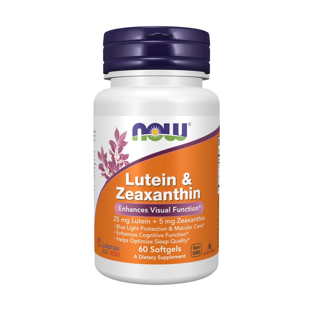 NU Mattilskudd, Lutein og Zeaxanthin med 25 mg Lutein og 5 mg Zeaxanthin, 60 Softgels