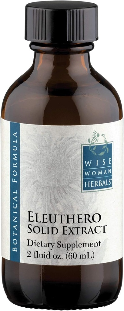 Vis kvinne Herbals Eleuthero Root Solid Extract 4:1, alkohol-fri, Adrenal & Stress Support, Energi, Stamina, Mental utholdenhet, støtter balansert humør og immunitet, 2 Fl Oz