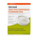 Terrasil Antifungal Jock Itch Soap for menn, rask relief og behandling fra brenning, kløende hud, all-naturlige støtende ingredienser, dermatolog testet, 75g Bar