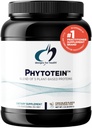 Designer for Helse Phytotein Vegan Protein pulver - 20g Økologisk Rice, Sacha Inchi, Pumpkin frø, solflower frø og pea Protein pulver blanding - Kremet tekstur, sjokolade Plante Protein (510g)