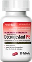 HealthA2Z® Decongestant PE | Phenylephrine HCl 10 mg | Maksimum styrke | Ikke-Drowsy Nasal & Sinus Congestion Relief på grunn av kalde og allergier (90 teller)
