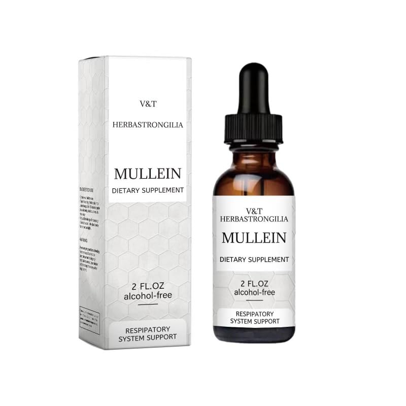 generic Mullein Leaf. Tinktur Drops. 2fl oz. Alkohol gratis. flytende ekstrakt. Vegan. Ikke - GMO & GMO Free. Herbal Supplement. Økologisk. Lung Cleanse. Immun, respiratorisk støtte. Detox