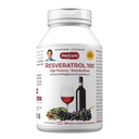 ANDREW LESSMAN Resveratrol-100mg - 180 kapsler - Rødvins beneficial, naturlig forekommende antioksidant, uten alkohol. Tilsetningsfri
