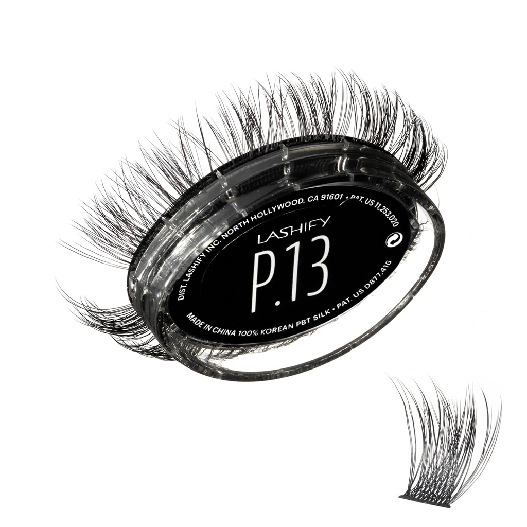 Lashify Plushy 13mm Gossamer Lashes i svart, lett DIY Falske Lashes for en Voluminous Men fortsatt naturlig utseende