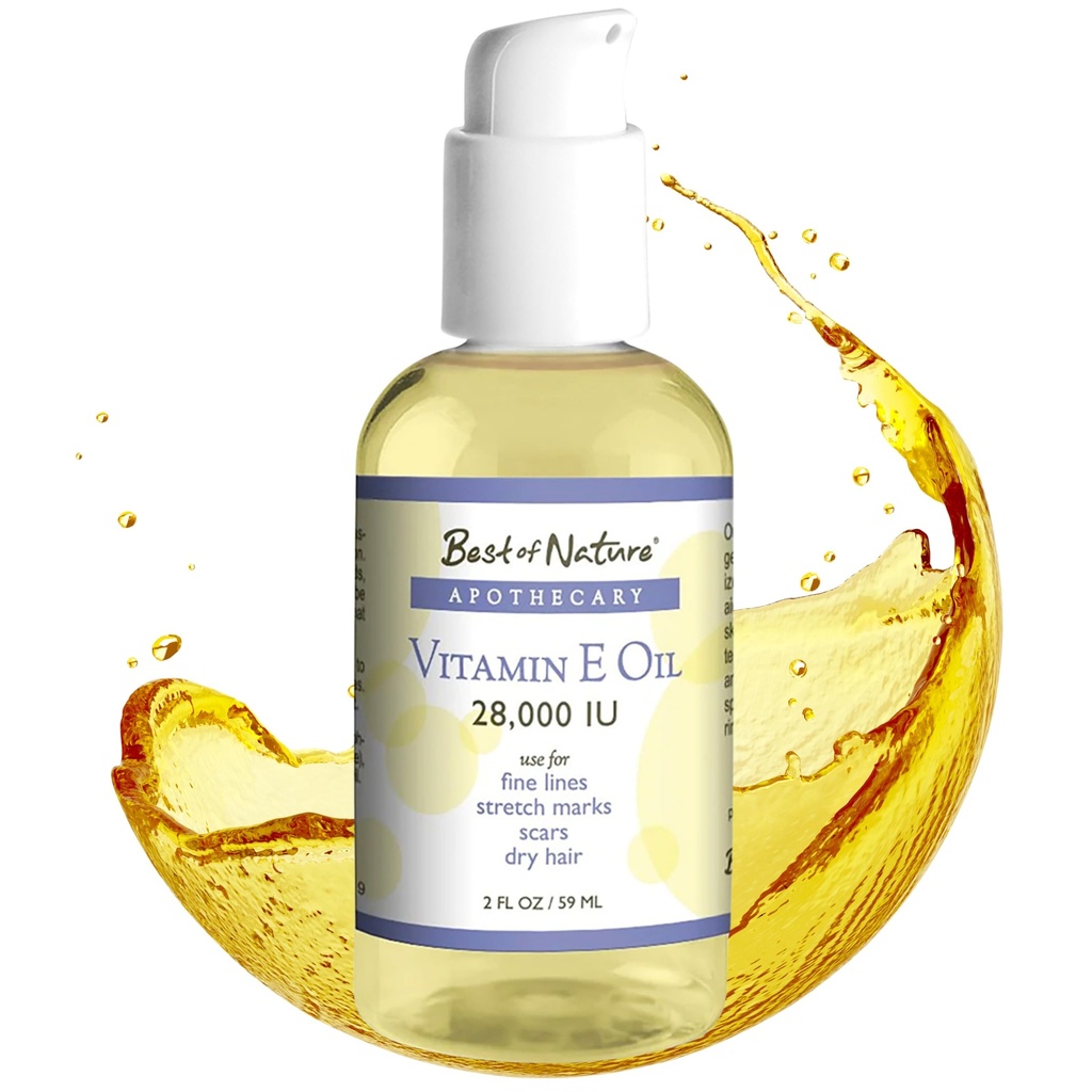Best av naturvitamin E olje 28 000 IU, uscented moisturizer med fraksjonert kokos - Skade Repair Formula for hår, hud, ansikt, og hender