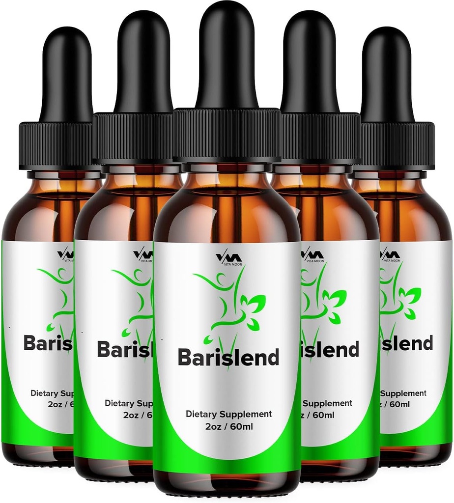 (5 Pakke) Barislend Drop Sunn Vitamin Support Supplement - Barislend Advanced Formula, Barislend 24-timers væske, barislend energi og ekstra styrke anmeldelser, 5 måneders forsyning