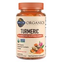 Hage of Life Organics Turmeric Inflammatory Response Gummy - 120 ekte frukt gummier for barn og voksne, 50Mg curcumin (95% curcuminoids), Ingen tilsatt sukker, organisk, ikke-GMO, Vegan & Glutenfri