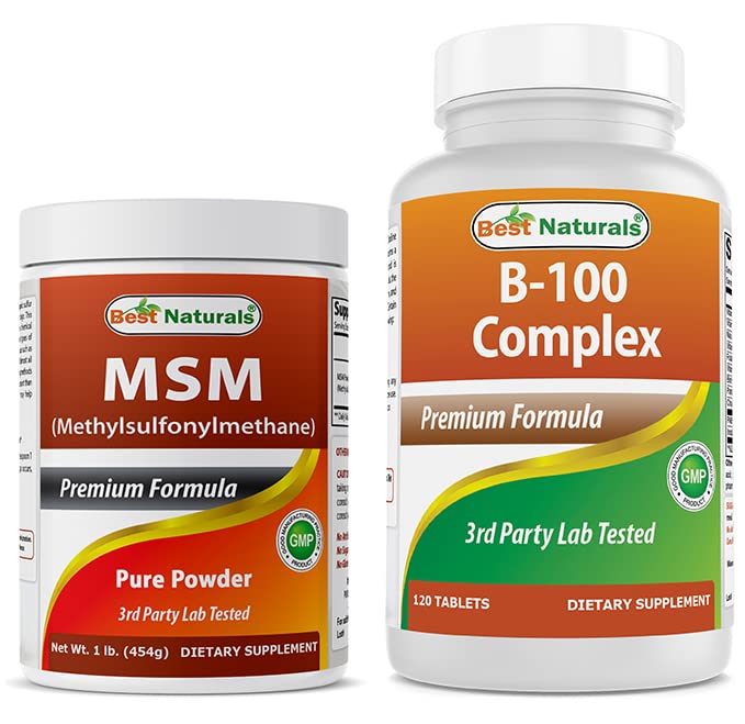 Best Naturals MSM Powder & B-100 Kompleks