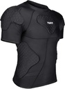TUOY menns polstret komprimering skjorte beskyttende skjorte Rib brystbeskytter for fotball paintball baseball
