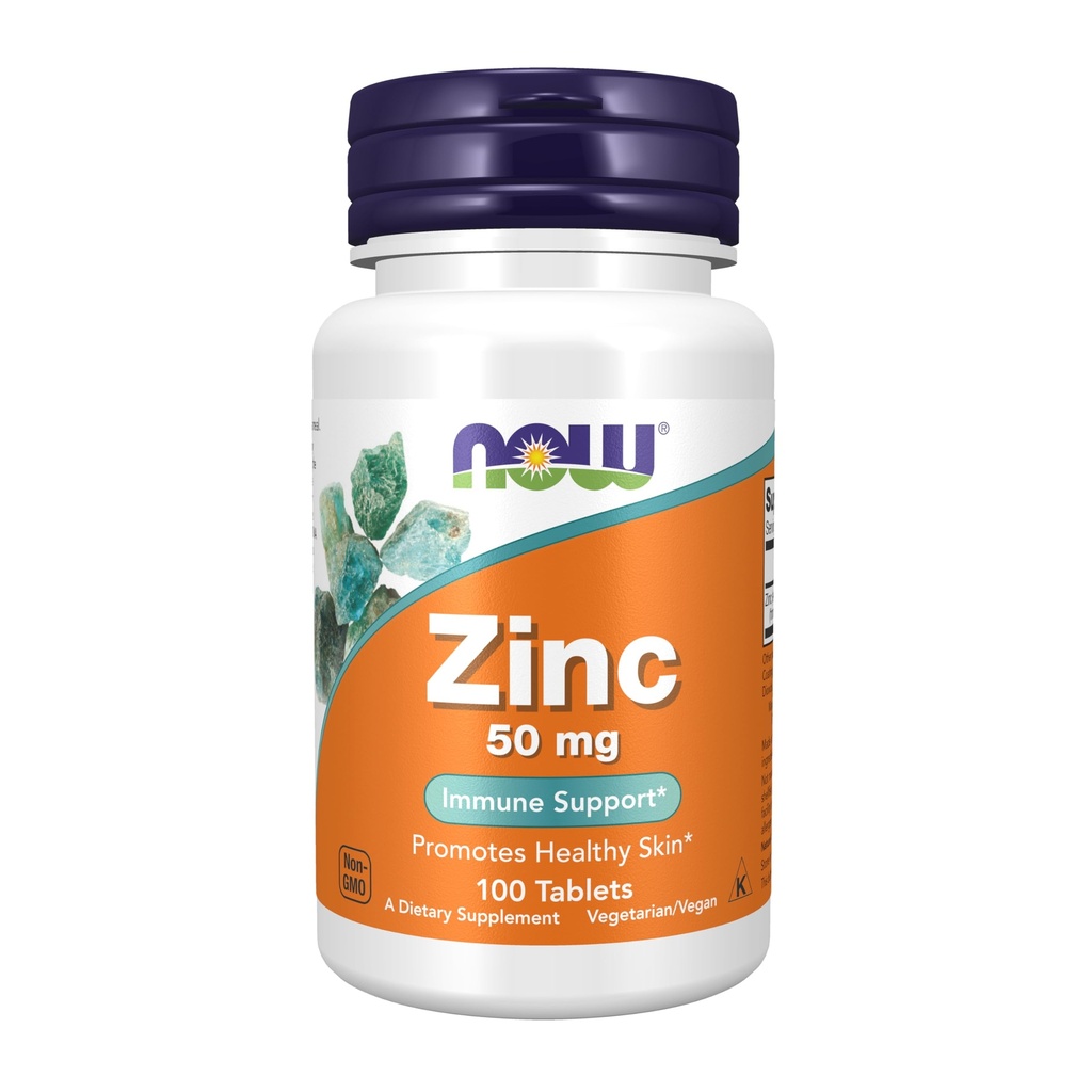 NÅ Mattilskudd, sink (Zinc Gluconate) 50 mg, støtter enzyme funksjoner*, immunstøtte*, 100 tabletter