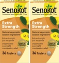 Senokot ekstra styrke naturlig grønnsakslaksativ for gentle overnatting relief anledninger, 36 telle (pakke på 2)