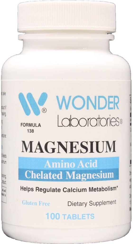 Chelatert magnesium, Aminosyre, formet for å gi deg maksimal absorpsjon (100)