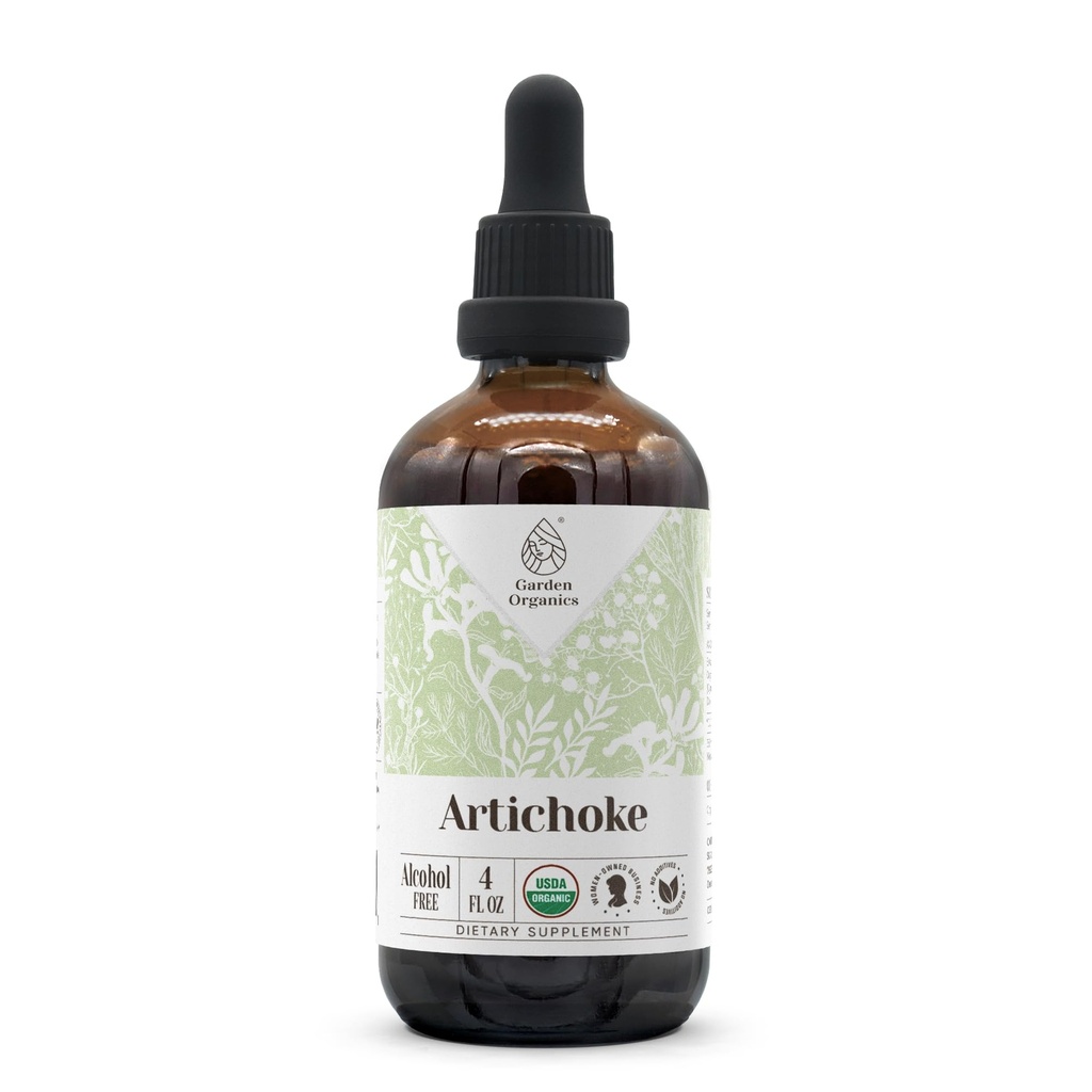 Artichoke USDA organisk alkohol-fri ekstraksjon | kosttilskudd, høy potens Tinktur | Naturlig sertifisert organisk artichoke (Cynara scolymus) Tørket Leaf 4 oz