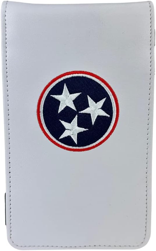 Sunfish Tennessee State Flag Leather Golf Scorecard og Yardage bokholder
