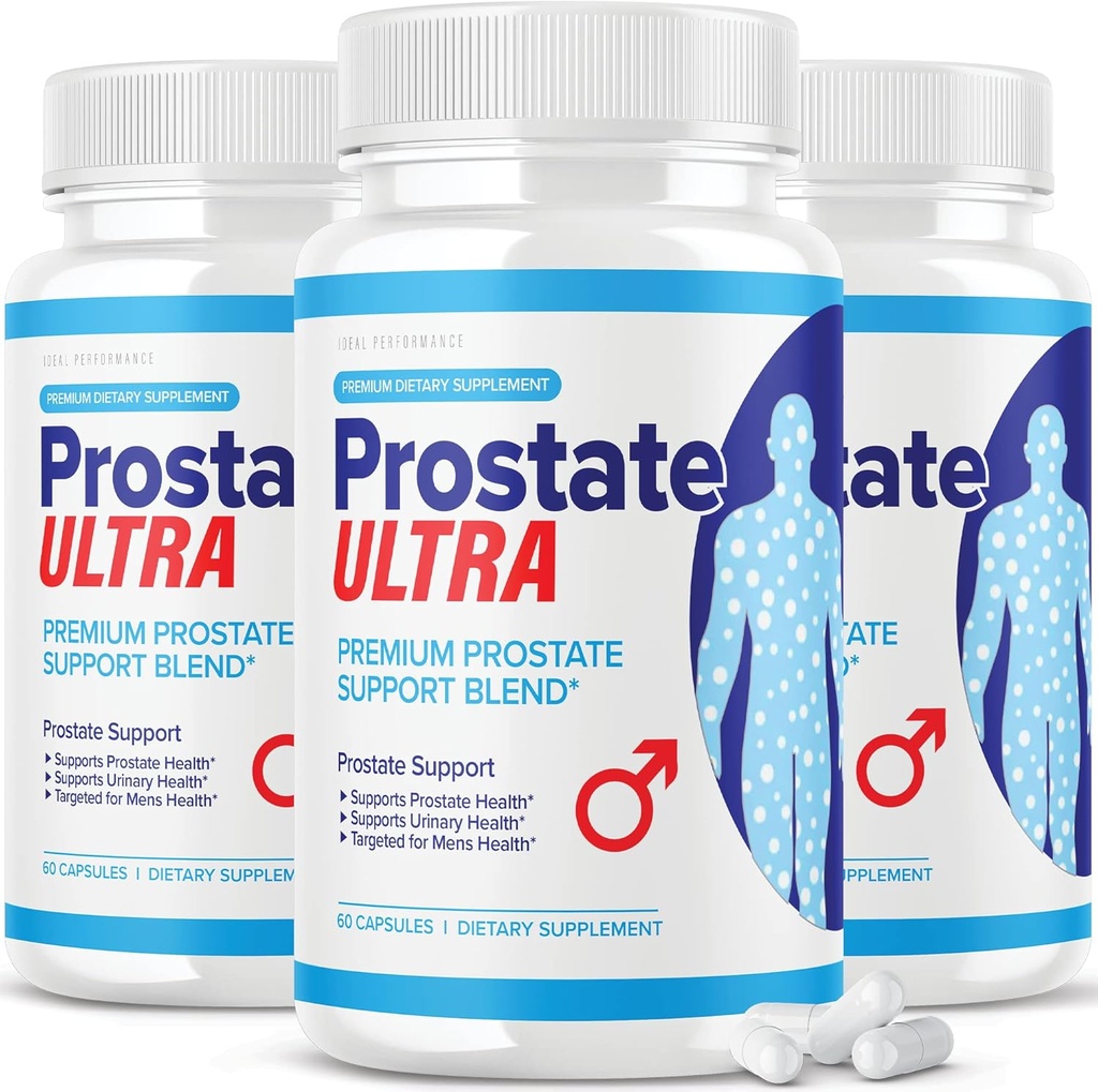 (3 Pack) Prostate Ultra Kosttilskudd for menn prostata helse formel (180 kapsler)