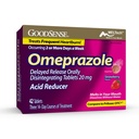 GoodSense Omeprazol forsinket release oralt disintegrere tabletter 20 mg, Strawberry Flavor, oppløse tabber, behandler hyppig halsbrann, syre Reduser, Heartburn medisin, 42 tabletter