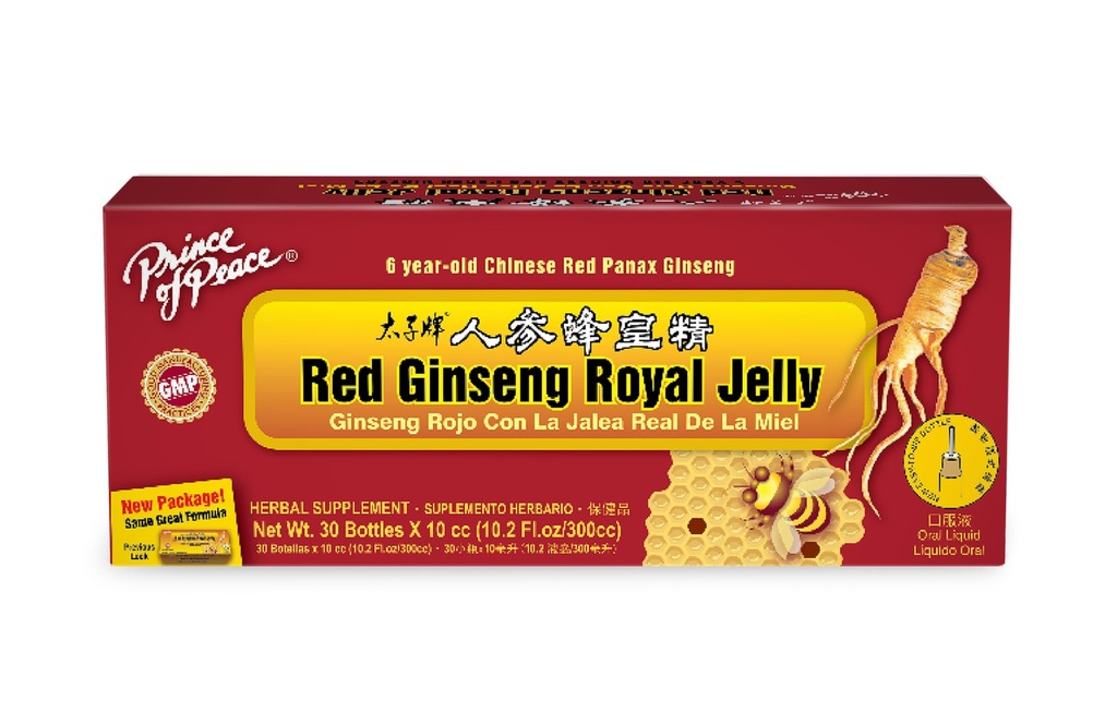 Prins av fred Rød Ginseng Royal Jelly, 30 greve