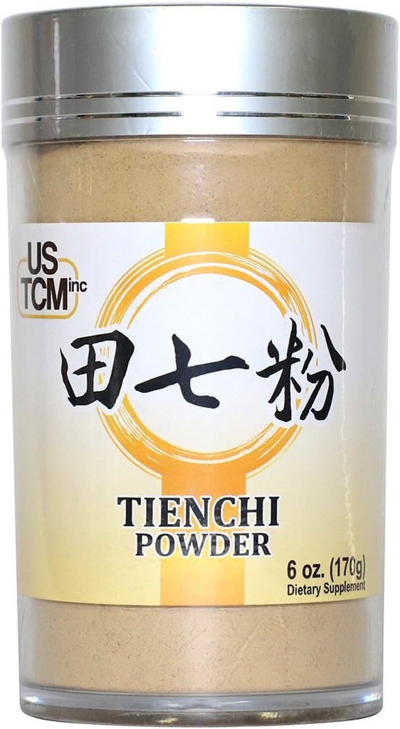 100% ren Tienchi pulver Pseudoginseng Notoginseng Sanqi pulver Tienchi Ginseng pulver 田七粉 120mesh (6oz)