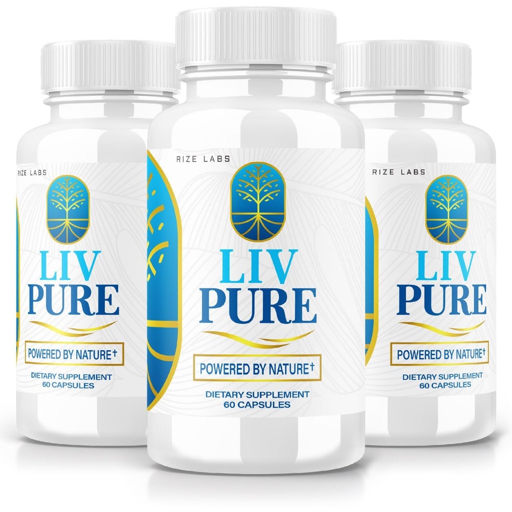 Rise Labs - LivPure drevet av naturen - Avansert Formula - Ren støtte Dietary Supplement for Liver Support, Extra styrke, Vegan, Leverfunksjonspiller (180 kapsler)
