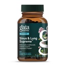 Gaia Herbs Sinus & Lung Supreme - Lung støtte Supplement for respiratorisk helse - Sinus støtte -Vegan, Glutenfri og Dairy gratis - Plantebasert formel - 60 Kapsler