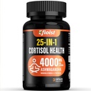 Cortisol Helse Supplement, 25-i-1 Cortisol Reducer for kvinner og menn, Cortisol Kosttilskudd for med Ashwagandha, Rhodiola Rosea, L-Theanine, 3 kapsler