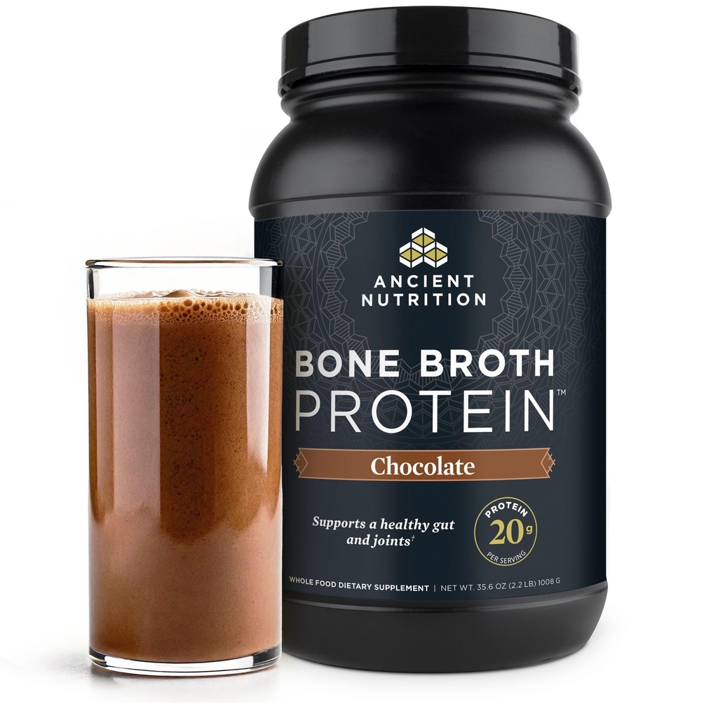 Gamle Ernæring Gras Fed, Cage Free, Bein Broth Protein pulver, 20g Protein, Hydrolysert Collagen Peptider, Keto & Paleo Vennlig, Støtter Joint, Gut helse, Sjokolade, 40 Serveringer