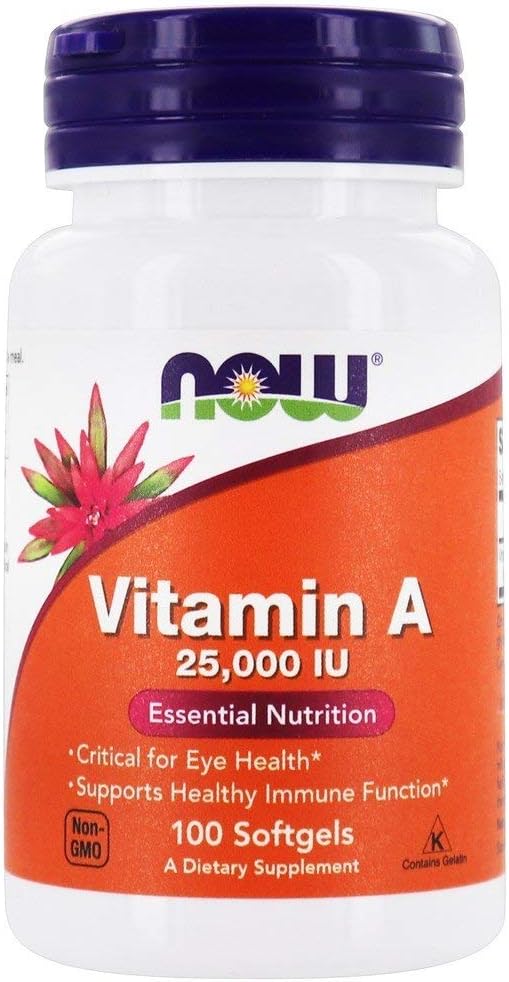 Nå Matvarer - Vitamin A 25000 IU - 100 Softgels
