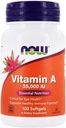 Nå Matvarer - Vitamin A 25000 IU - 100 Softgels