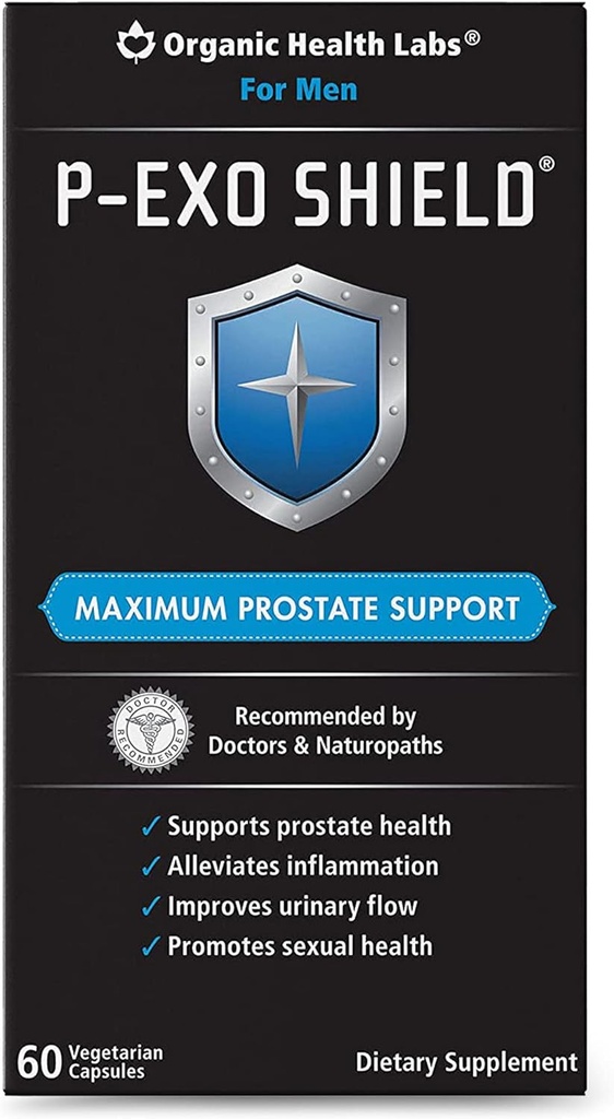 Økologisk helse Labs P-ExoShield Komplett prostate støtte med Sag Palmetto, 60 Veggie Kapsler