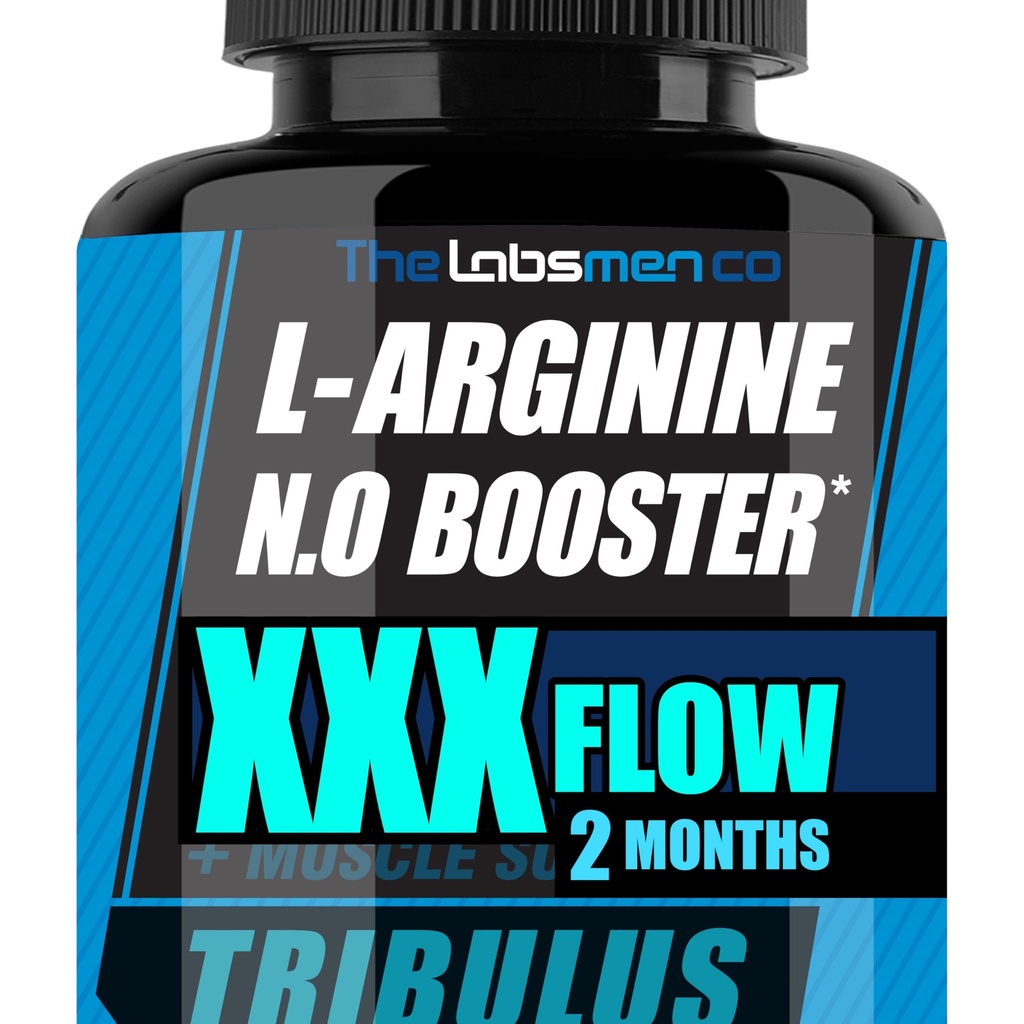 L Arginine Nitric Oxid kosttilskudd for menn - lykkelig kone, Happy Nights Hjelp Øk blodstrømssirkulasjon, Muskelpumpe pre trening, mannlig utholdenhet w / Tribulus - 2 Mons