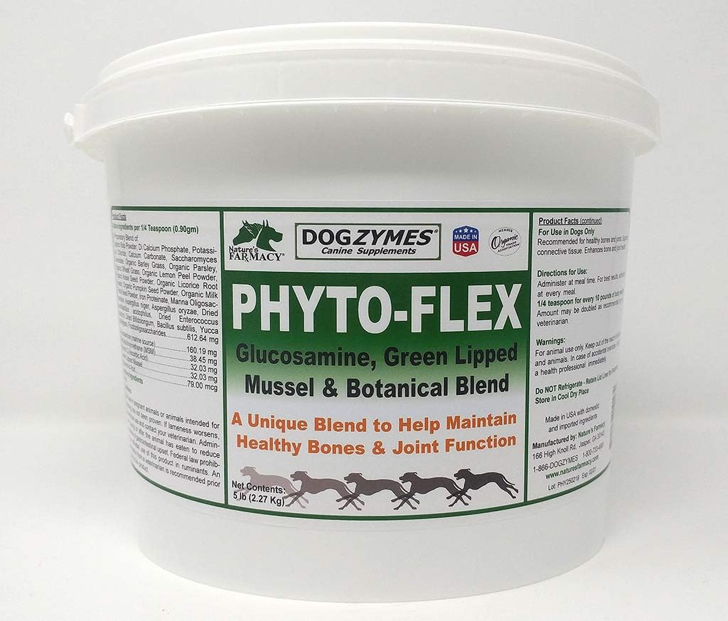 Dogzymes Phyto Flex - Glukosamin, Chondroitin, MSM og Hyaluronsyre... (5 pund)