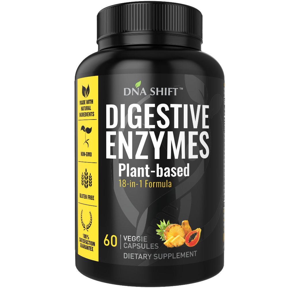 Digestive Enzymer for menn og kvinner - Enzymer Best for Gut Helse & Digestive Helse - Ultra Digestive Enzymer May Ease Bloating & Gas