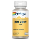 Solaray Bio Zink 15 mg | Triple Zink Complex for sunn immunsystem, endokrine og celle funksjonsstøtte | 100 Vegkaps