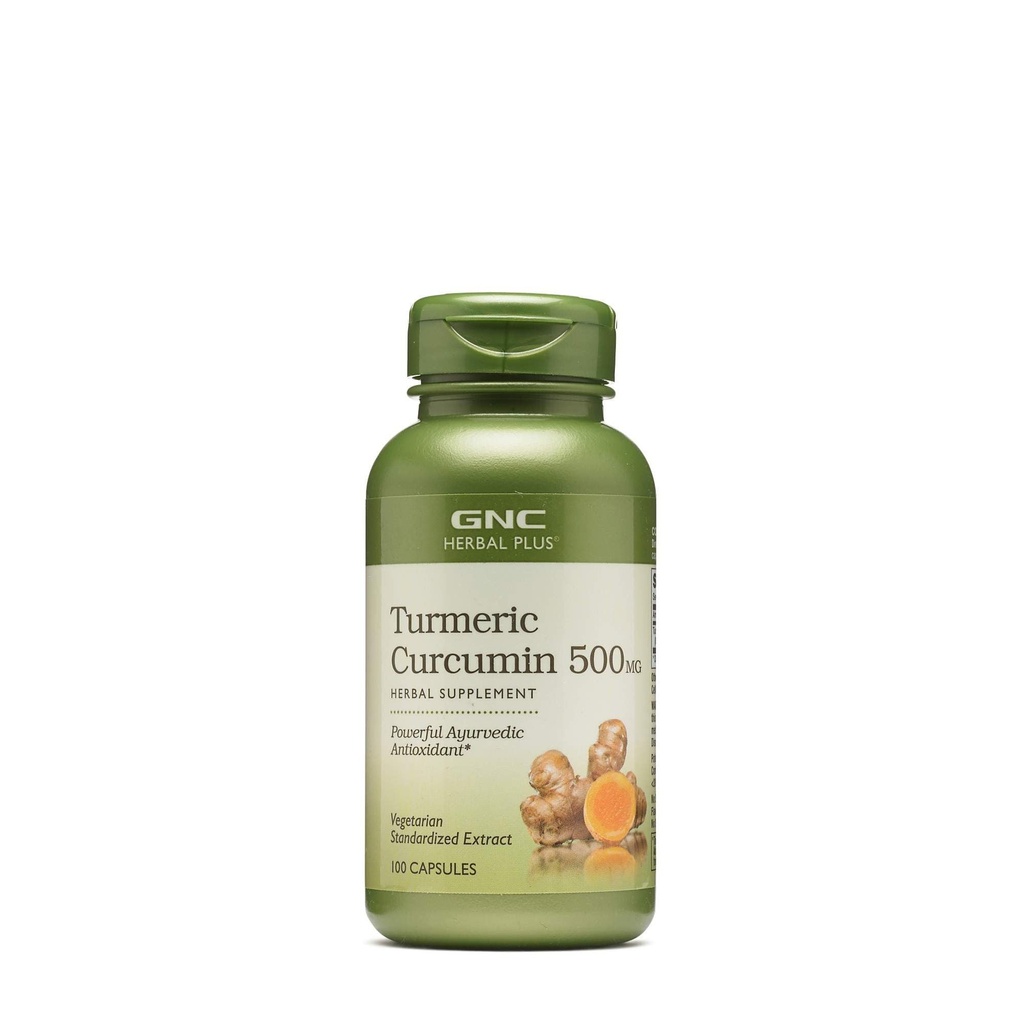 GNC Herbal Plus - Turmeric Curcumin 500 mg 100 kapsler