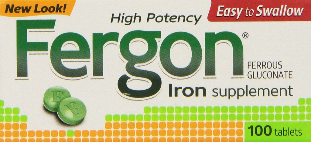 Fergon jern Supplement, tabletter, 100 greve (Pack of 3)