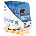 Mammoth Bar Macadamia Coconut Bar - 10 organiske proteinbarer - høy fiber • Paleo • Glutenfri • Eggprotein • GMO Free • Rå • Premium nøtter • Prebiotiske