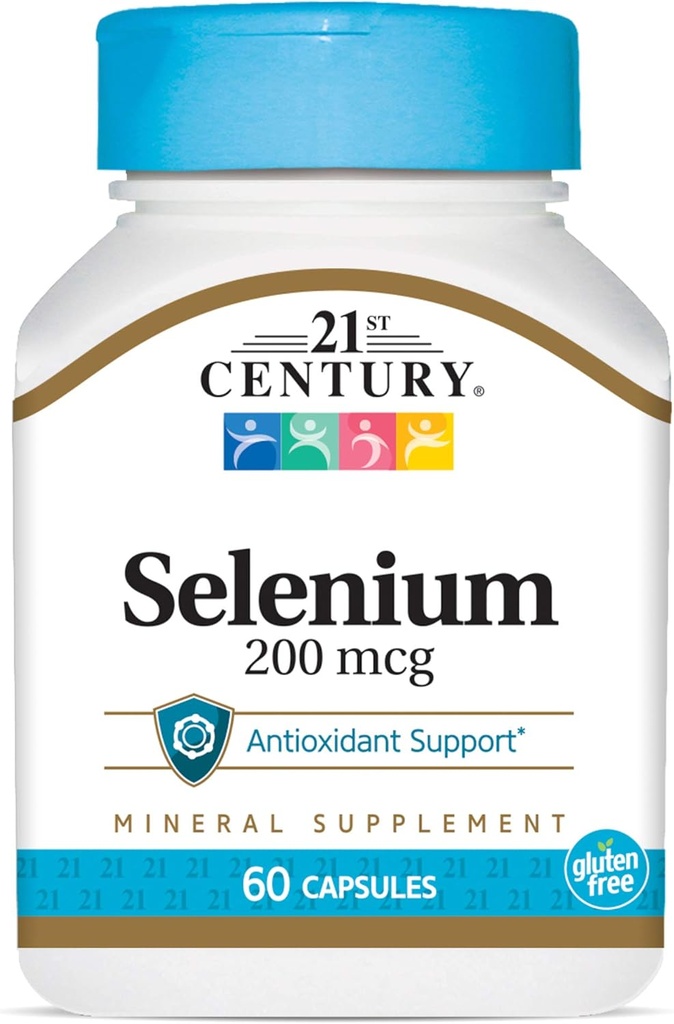 21st Century Selenium 200 Mcg Capsules, 60 greve (pakke på 2)
