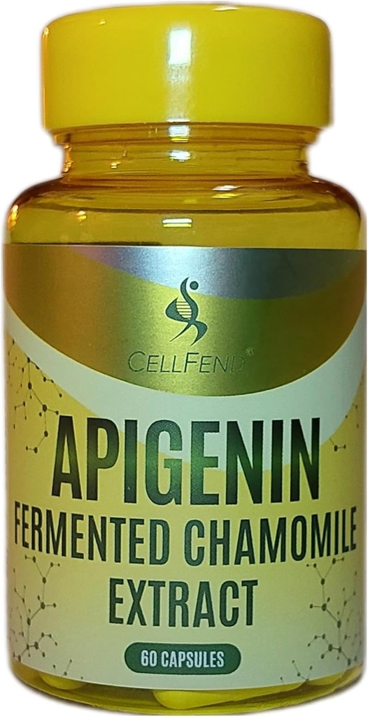 Apigenin | Fermentert Kamille Ekstrakt | standardisert til 100 mg Apigenin per kapsel | 60 Vegansk Kapsler (500mg)