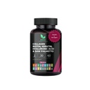 Multi kollagen hårpiller - Biotin 10 000mcg, keratin & hyaluronsyre - hårvekst - Håret Hud & negler Vitaminer & DHT Blocker - Vitamin E Folsyre Pumpkinfrø MSM, så Palmetto 60 Vegan Kapsler