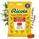 Ricola Sukker Gratis Sveitsiske urter Cough Drops, 19 greve, Cough Suppressant & Throat lindring dråper med naturlig kildet Menthol, beleilig smak for grender & Throat Irritation Symptom Relief