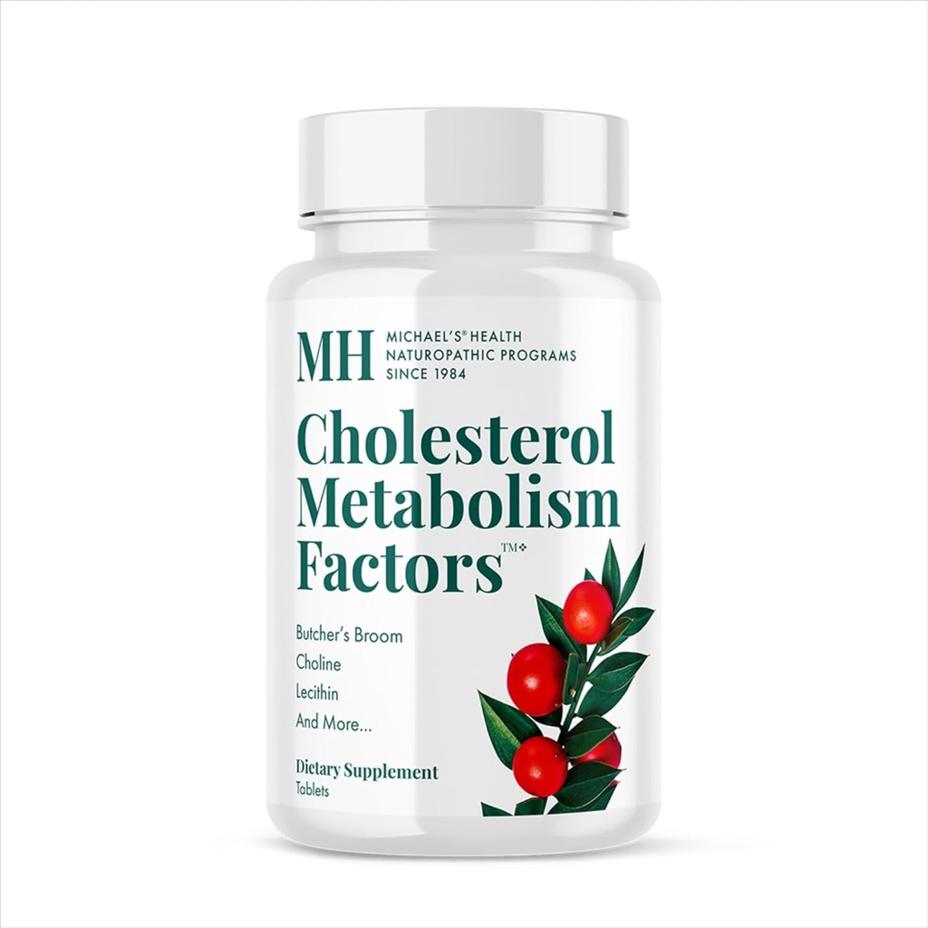 MICHAEL'S Health Naturopatiske Programmer Kolesterol Metabolisme Faktorer - 180 Tabletter - Hjelper Forbedre Sirkulasjon - Statin & Red Yeast Rice Gratis - 30 Serveringer
