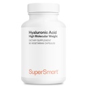 Supersmart Hyaluronsyre Supplement 300mg per dag (Sodium Hyaluronate) - høy molekylvekt 1,2 millioner Daltons ikke-GMO & Glutenfri - 60 vegetariske kapsler