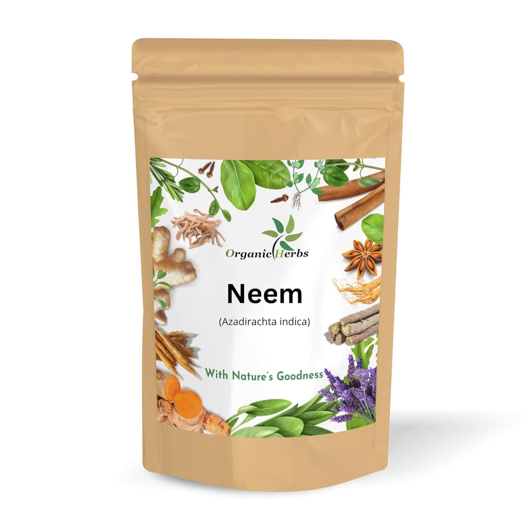 Pure & Natural Neem etterlater pulver For Pimple-fri Klar hud, Silkehår og hårrenser. (Neem Leaf pulver 145gm/5Oz)
