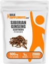 BulkSupplements.com Eleuthero pulver - Sibirsk Ginseng pulver, Eleutherococcus senticosus, Ginseng Herbal Supplement - Glutenfri, 500 mg per servering, 1kg (2,2 lbs) (Pack of 1)