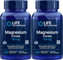 Livsforlengelse Magnesium (Citrat) 100mg, 180 Veg Caps (Pack of 2) - Mag Supplement