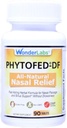 Wonder Laboratories Phytofed-DF all-naturlig nasal relief og decongestant, 90 tabletter